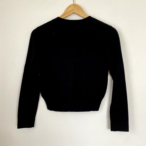 Diane von Furstenberg Dorothea Wool Cardigan Black Small - Picture 8 of 8